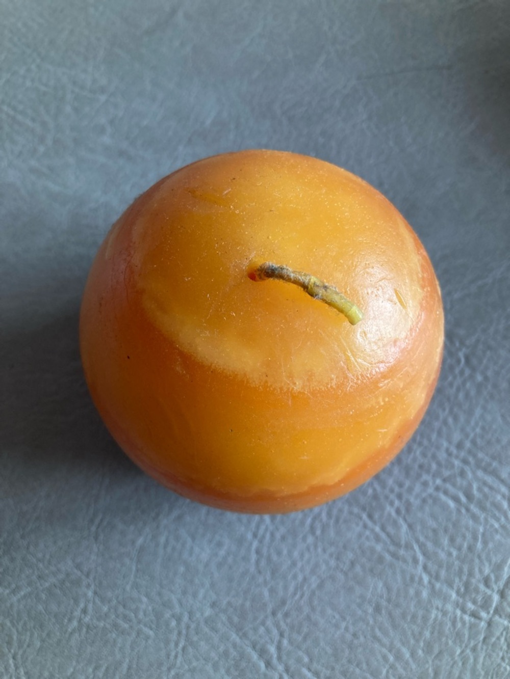 Orange Decorative Round Candle - Home Accents